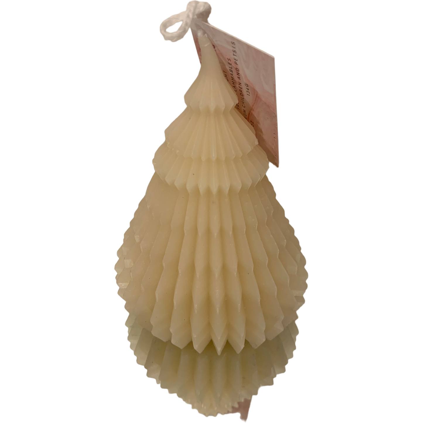 Small Origami Christmas Tree Beeswax Candle